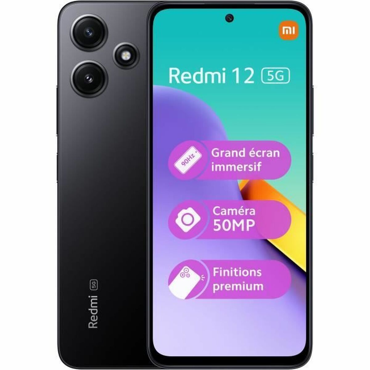 Smartphone Xiaomi REDMI 12 5G 4-128 BK 6,8" 6,79" Octa Core 4 GB RAM 128 GB Preto