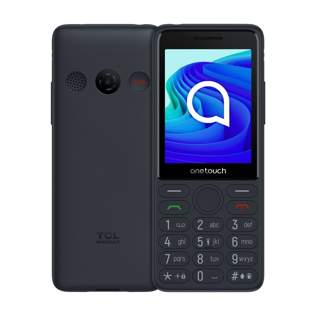 Telefone Móvel para Idosos TCL T312D1-3ALCA112 48 MB 2,8" 128 MB Preto Cinzento escuro