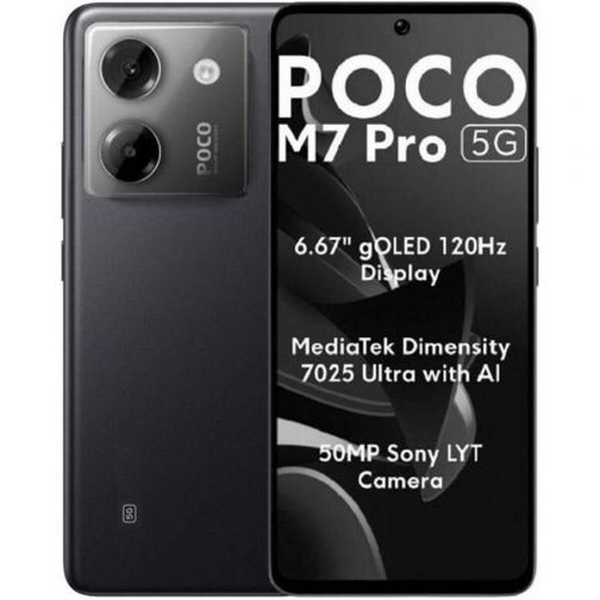 Smartphone Xiaomi POCO M7P 5G 8-256 BK 6,67" Octa Core 8 GB RAM 256 GB Preto