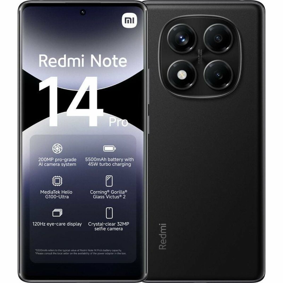Smartphone Xiaomi Redmi Note 14 Pro Octa Core 8 GB RAM 256 GB Preto