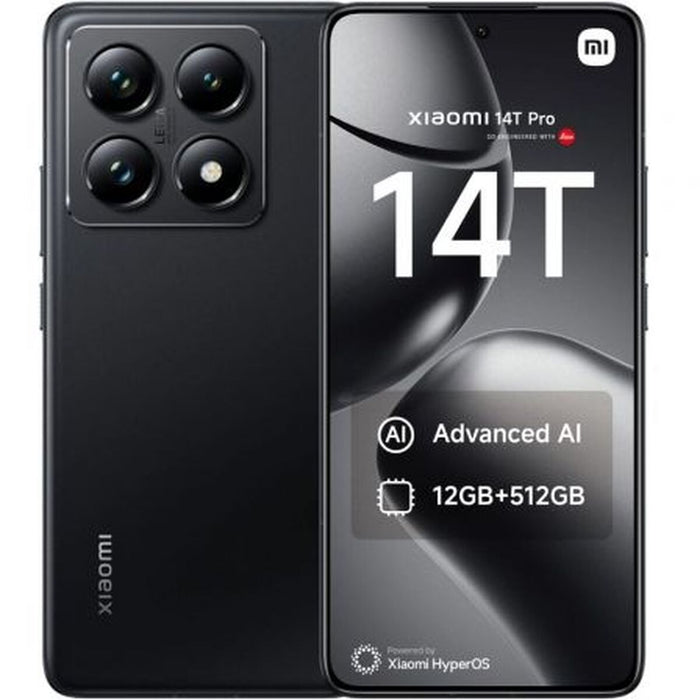 Smartphone Xiaomi 14T P 12-512 BK Octa Core 12 GB RAM 512 GB Preto 6,67"